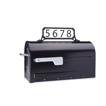 Architectural Mailboxes Architectural Mailboxes Black Plastic Manhattan Mailbox Name/Address Kit 3460B-10
